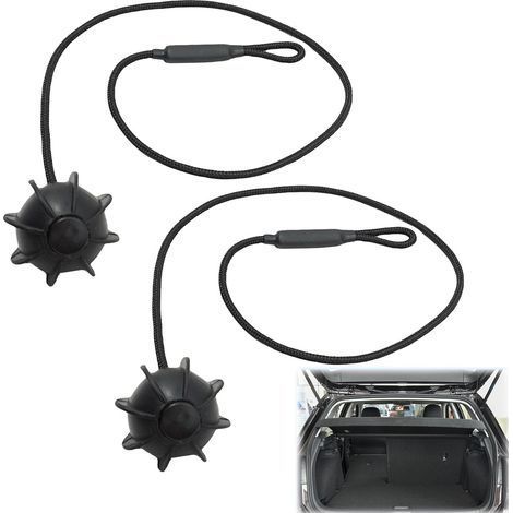 Voiture Corde de Fixation, Cordon Arrière de Coffre 2 Pièces, Universelle Corde de Chaîne de Fixation, Clip Fixation Plage Arrière Corde Coffre, pour Golf 6 5 4, MK6, MK5, GTI R20 (1/5)
