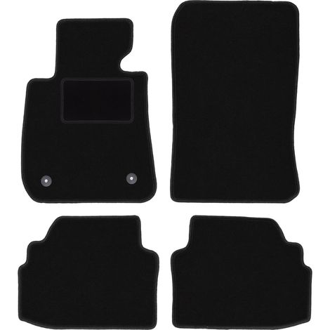 Alfombrillas de terciopelo negro para BMW 3 E92 Coupé (2004-2011) (1/5)