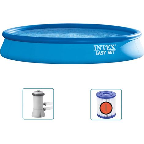 Piscina Easy Set con sistema de filtro 457x84 cm INTEX