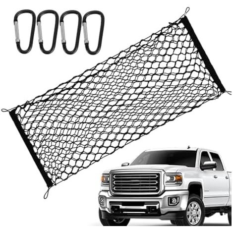 Filet de rangement pour coffre de SUV Sac de rangement vertical universel avec crochets pour dossier de siège auto - Organisateurs de dossier pour SUV, camping-car, berline, voiture de sport, voiture (1/5)