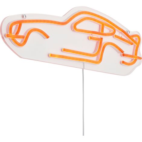 QAZQA Neon Wall Lamp Orange Incl. LED - Car (1/5)