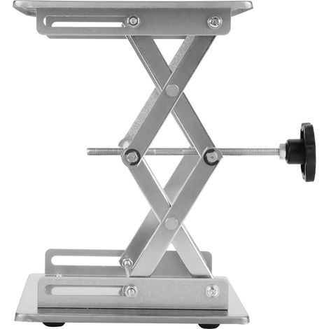 Support élévateur de laboratoire en acier inoxydable SS304, table à ciseaux réglable 200x200x280 mm (1/5)