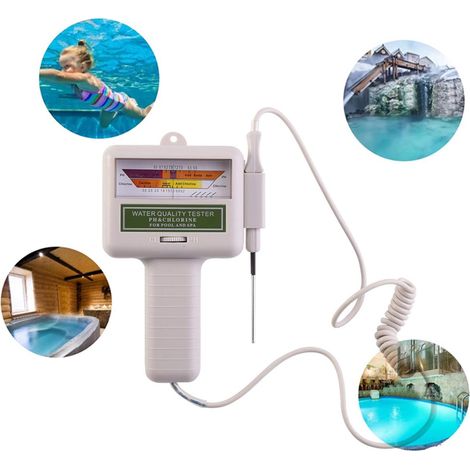 Testeur de chlore et pH CL2 pour piscine et spa appareil de mesure de la qualité de l eau avec lecture pratique des niveaux de chlore et du pH (1/5)