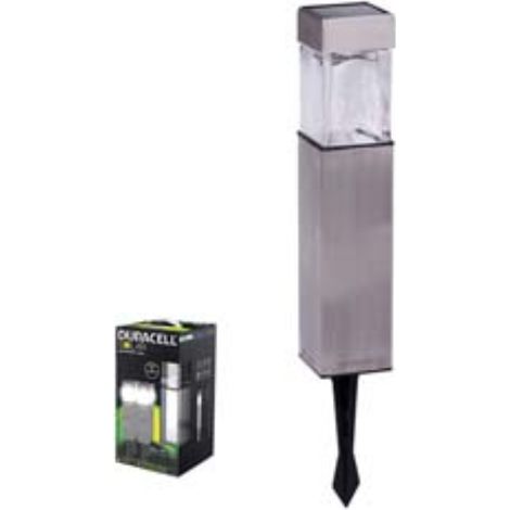 Lampada solare led square in scatola set da 4 pezzi - mm.58x58x396,5h. - 5 lumen Duracell lighting