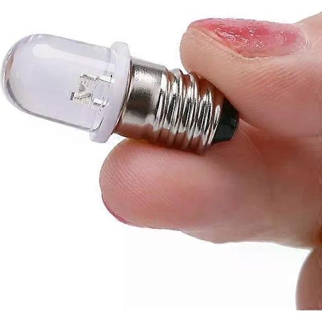 5 Stück E10 LED-Lampen, DC 3V 45V, Instrumentenlampen, Kontrollleuchten, Taschenlampenlampen (1/4)