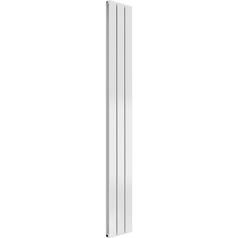 Reina Flat Double Designer Vertical Radiator 1600mm H x 218mm W - White (1/4)