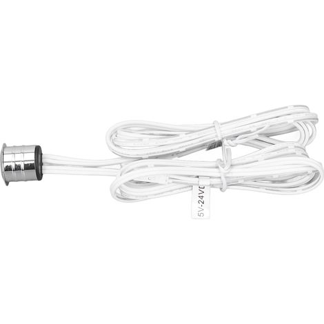 Interrupteur tactile pour meuble LED, armoire, placard, cuisine, cave à vin – Encaster en aluminium avec boîtier encastré, contrôle de bande lumineuse (TDL-LC1617-TC) (1/5)