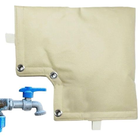 Couvercle De Robinet Antigel - Manchon De Refoulement Pour Tuyaux Extérieurs, Isolation Épaisse, Résistant Aux Intempéries, Tissu Imperméable, Installation Facile Arroseur D'Arrosage De Jardin-Crezuo