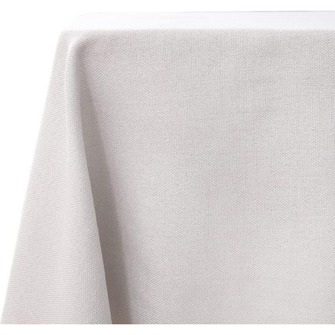 Abwaschbare Tischdecke Leinenoptik 140x180 cm Schneeweiß Wasserdicht Knitterfrei