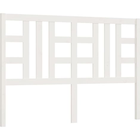 Tête de lit，Panneau décoratif Blanc 156x4x100 cm Bois massif de pin CFW8919303 (1/5)