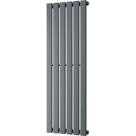 Typhoon - Anthracite Vertical Radiator H1200mm x W408mm Single Panel (1/3)