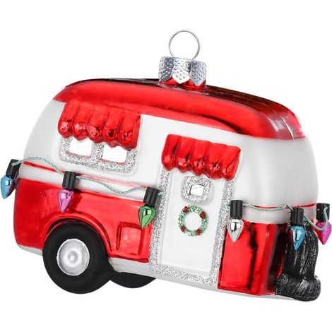 DECORAZIONE DA APPENDERE A FORMA DI CARAVAN 9,5CM