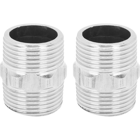 Connecteur Tuyau Mamelon Hexagonal Inox Filetage Mâle 1 Pouce Plomberie Gaz (1/4)