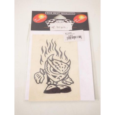 meryt stickers sticker demon enflammé diable flamme pour moto
