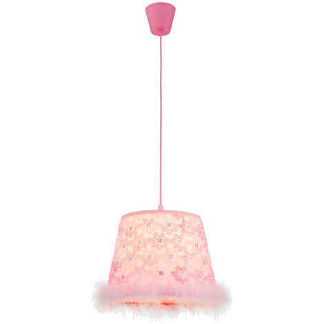 Globo - suspension - TARSO - rose - plastique - Ø 30cm - E27 - (1/4)