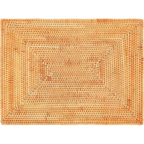 Sets de table antidérapants en rotin, sets de table tissés résistants à la chaleur pour la table à manger (1/5)