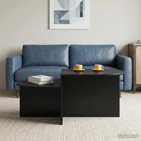 vidaXL  Coffee Table  Black Oak 100 x 50 x 40 cm Engineered Wood