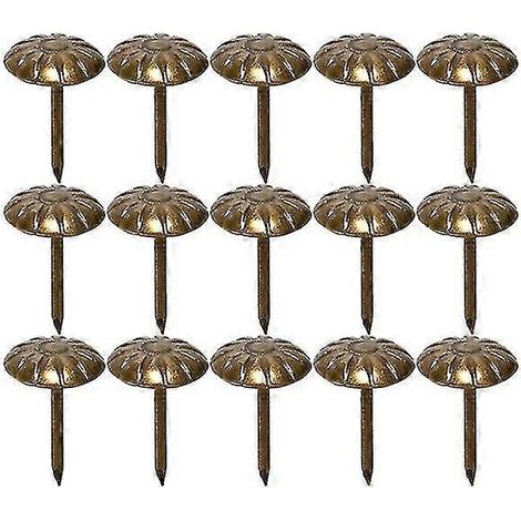 200 clous de tapissier vintage, outils décoratifs pour le bricolage, compatibles avec le rembourrage de meubles (1/4)