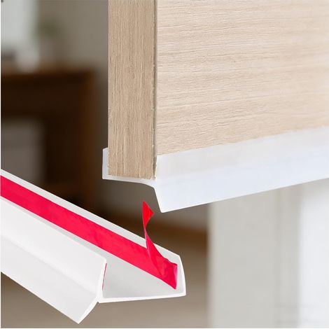 Plinthe de cuisine, plinthe de cuisine pour épaisseur de bois de 15 mm, 16 mm, 17 mm, lèvre d'étanchéité autocollante (blanc, 1,8 m) (1/5)