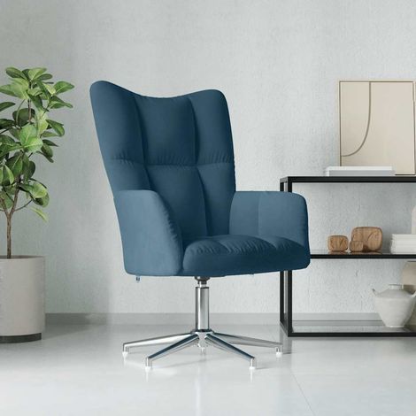 Relaxsessel Blau Samt