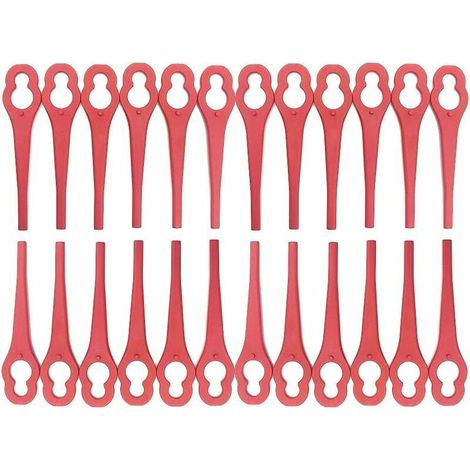 Ensemble de lames de rechange 100 pièces accessoires de coupe-herbe pour coupe-herbe sans fil Einhell,couteau en plastique pour coupe-herbe Einhell (1/5)