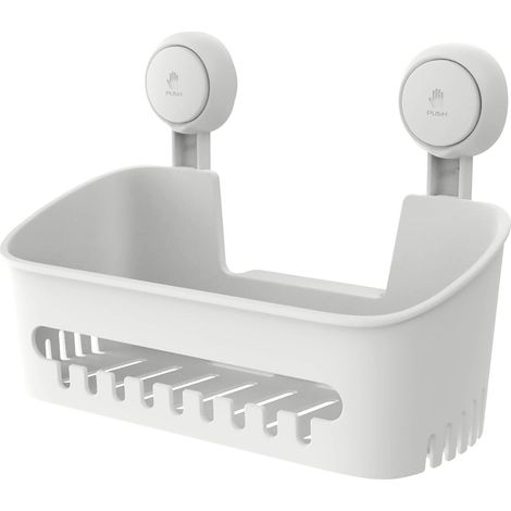 Ce porte-savon de douche réutilisable et sans perçage est facile à installer, est doté d'une ventouse, peut supporter jusqu'à 10 kg, est étanche et convient aux parois de douche carrelées, aux salles