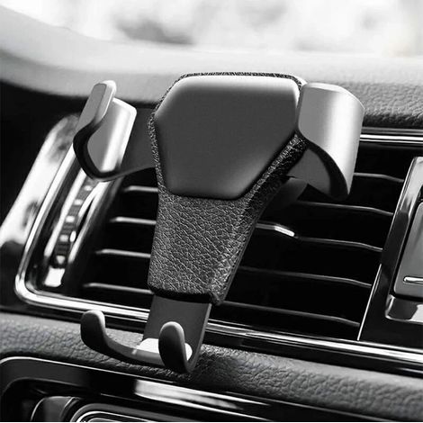 Support universel pour téléphone portable avec fixation pour grille d'aération, compatible avec les accessoires de voiture et les supports pour iPad et autres appareils mobiles. (1/5)