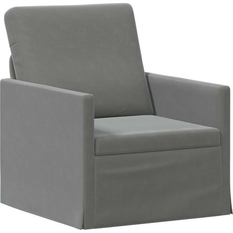 Einzelsofa Dunkelgrau 70 x 81 x 82 cm Samt (V) vidaXL (1/5)