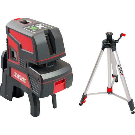 Levelfix CPL206G Laser compact croix et points - Set avec Trépied 1,5 m - NETIM - 556228