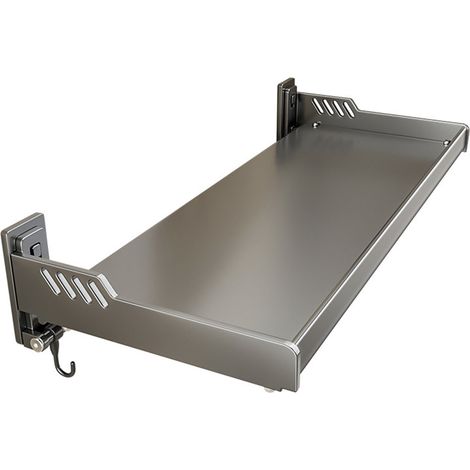 Étagère Murale de Cuisine en Acier Carbone, Étagère Flottante Multifonctionnelle pour Épices et Ustensiles (1/5)