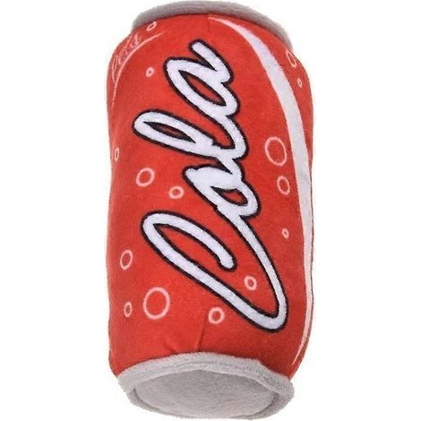Jouet à mâcher pour chien avec couineur, en peluche douce et interactive en forme de canette de soda (1/5)