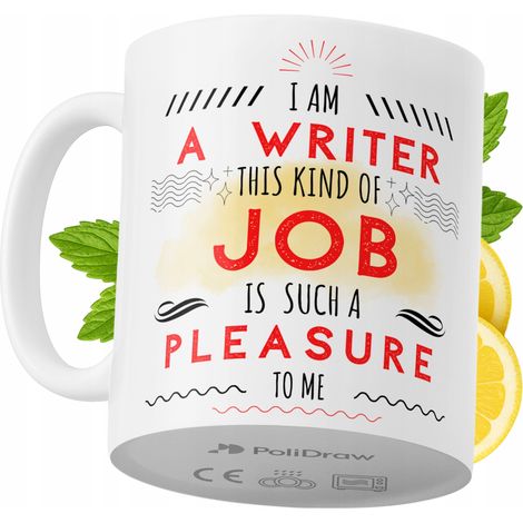 Lustige Kaffeetasse für Schriftsteller mit witzigem Textdesign – ideal für Geburtstage, Namenstage, Feiertage und besondere Anlässe. Hochwertige Tasse für Zuhause, Büro und Arbeit. Farbe: Weiß, 330 ml
