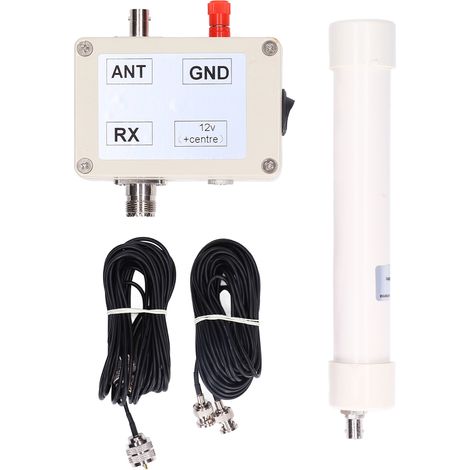 Kit d'antenne de réception active VLF LF HF VHF avec câble connecteur SMA 10 kHz-30 MHz DC5-13 V 100 mA