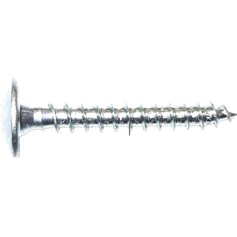 500 Vis de Penture Zinguée Blanc Tx 30 - 6x20 mm - D-Work