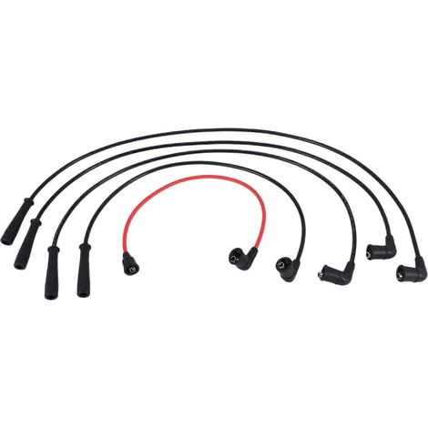 Kit de câbles haute tension pour bougies d'allumage compatible avec Pajero Montero 2 II 4G54 V12W V32W MD997698 (1/5)