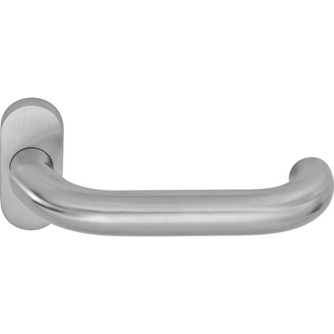 OGRO Drückerlochteil PREMIUM 8350 V FS/6621 - mit Rosette, Edelstahl matt (1/5)
