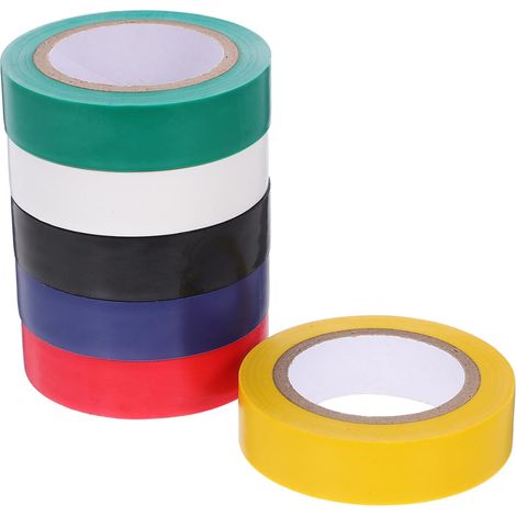 Surtido de 6 Rollos Cinta Eléctrica Aislante Pvc Excelente (1/5)