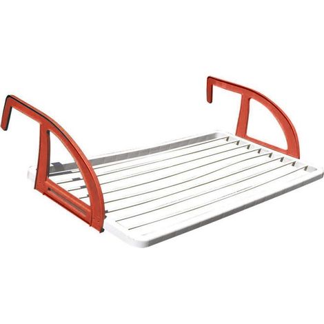 Stendibiancheria Balcone Ringhiera Muretto Resina Bracci Regololabile Eco 110cm