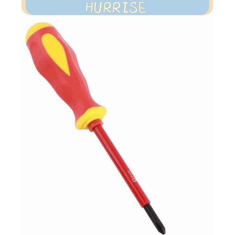 Tournevis Isolés - Jeu Électricien 7 Pièces Croix Fente Magnétiques CRV - Travaux Sous Tension - 155 mm - 254 g (1/5)