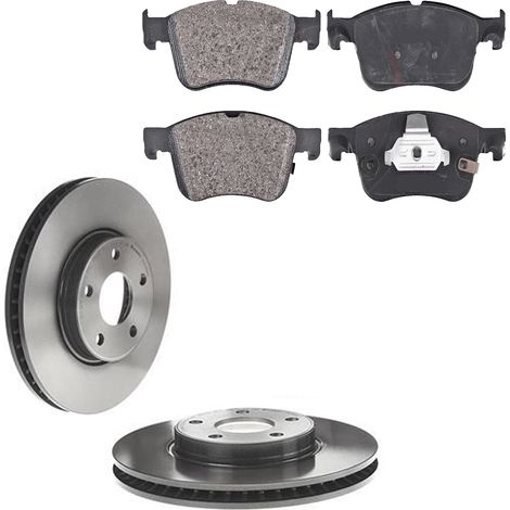 KIT FRENI ANTERIORI compatibile con FORD FOCUS IV, IV TURNIER (HN, HP) - DISCHI + PASTIGLIE OEM: P24218 / 18747 , 18844 /SOSTITUZIONE DIRETTA/BASSA POLVERE/SILENZIOSO (1/5)