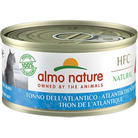 Almo Nature Gatto HFC Natural Lattina 70gr Tonno dell'atlantico