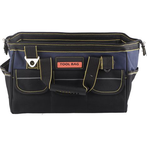 Sac de transport d'outils en toile Oxford renforcée, résistant, porte-outils multifonction pour électricien, 43 cm (1/5)