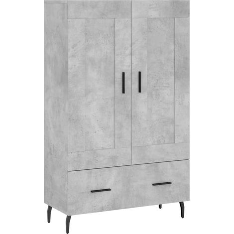 Credenza cassettiera mobile contenitore organizer cucina soggiorno salotto alto 695 x 31 x 115 cm legno ingegnerizzato grigio 020034470