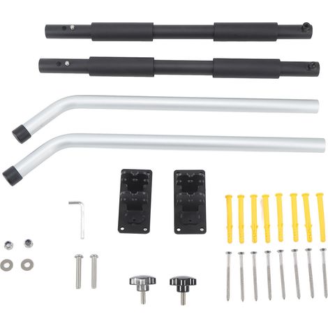 Wall Mount Rack 62‑102cm Adjustable 40KG Bearing Aluminum Alloy Holder Support Bracket for Toolbox (1/5)