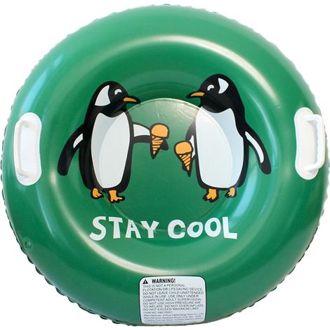 Snow Tube - 80x80x25 Cm - PVC - Hard Bottom - With Handle - For Winter Sledding - 1 Unit (1/5)