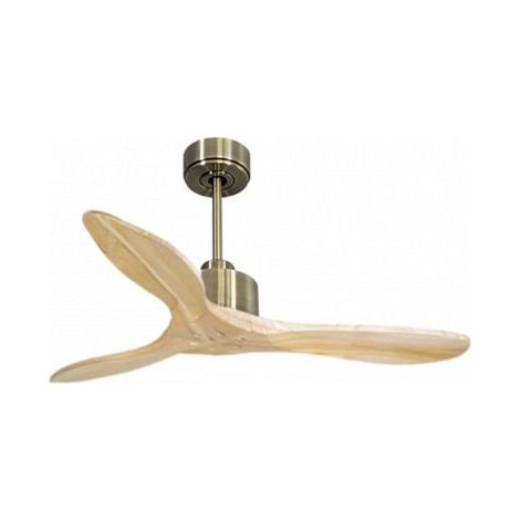 Modulo Slim de Klassfan - Ventilateur de plafond et destratificateur moteur DC laiton et bois clair 10 à 20 m² (1/5)