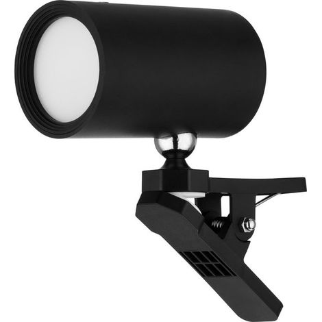 REV LED Lampada con Clip a Batteria Interruttore Nero
