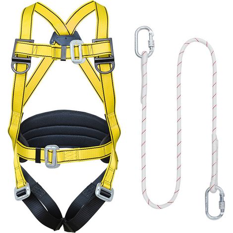 Harnais de protection pour l'escalade en extérieur, ceinture de sécurité demi-corps haute altitude avec corde à crochet (1/5)