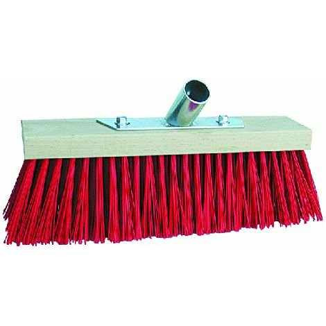 balai industriel pour chantier A  soies rouges Balai A  soies rouges 30 cm