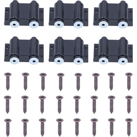 Stück magnetische Druckverschlussriegel mit Edelstahldämpfer für Schränke, Kommoden und Schubladen (1/5)